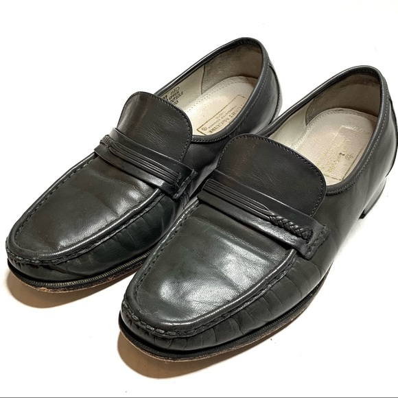 STUART MCGUIRE Leather Dress Loafers Shoes - Picture 2 of 13